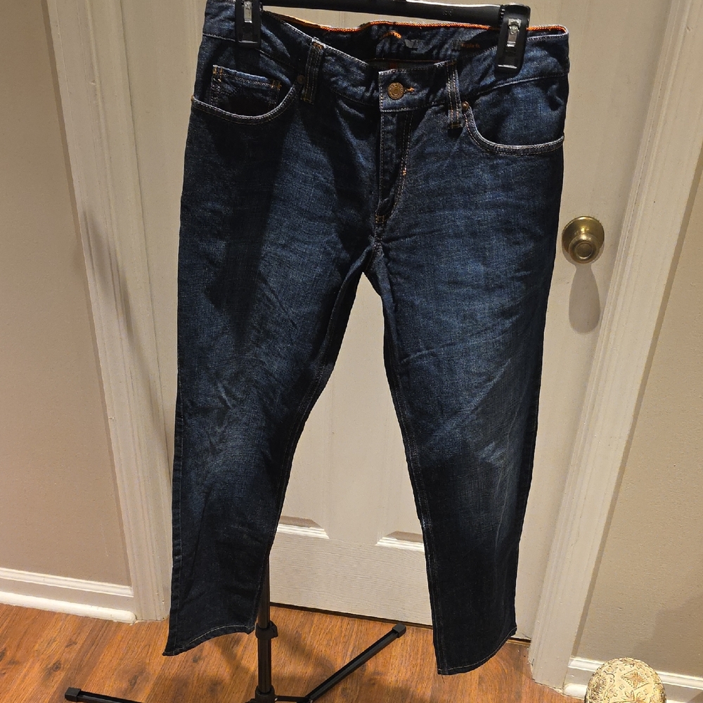 Alberto Makali Men's Skinny Jeans in Dark Indigo